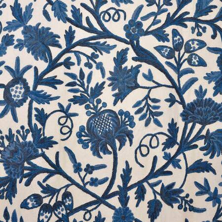 Norway Embroidered Cotton Crewel Fabric