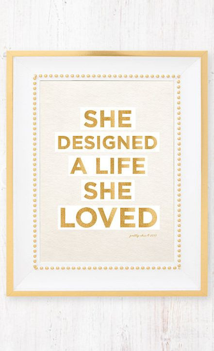 Items similar to She Designed a Life She Loved - A...