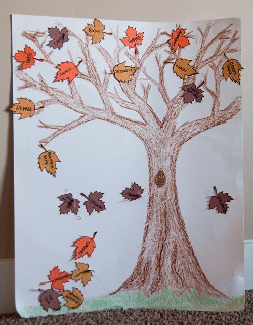 Thankful Tree, could also be family tree. Maybe th...