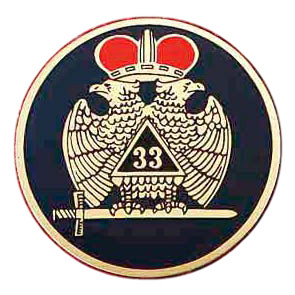 Masonic Car Emblem Decal / Scottish Rite 33rd Degr...