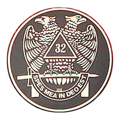 Freemasons Car Emblem Decal / Scottish Rite 32nd D...