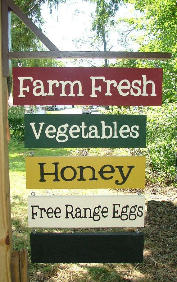 Farm Stand Sign | Custom Farmers Market Signage |...