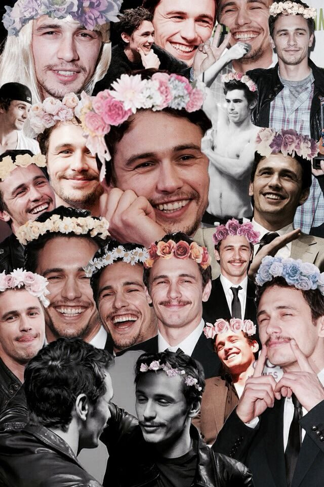 James Franco wearing floral crowns. Life doesn't g...