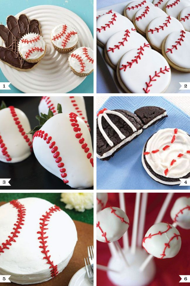 Baseball party desserts | Chickabug