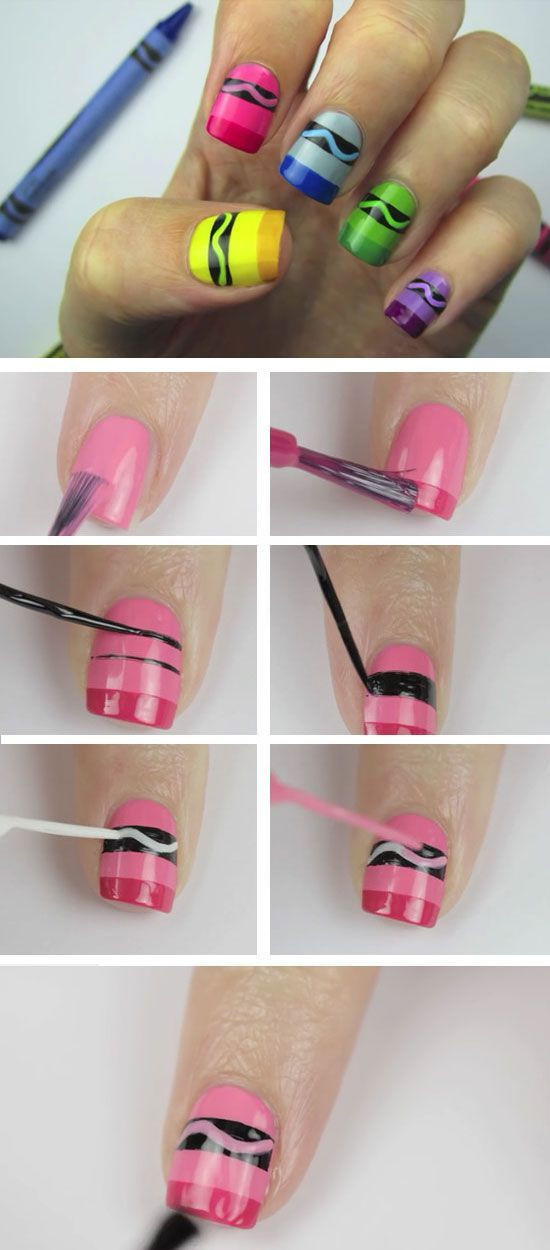 How cute are these nail art crayons!?!  | 22 DIY B...