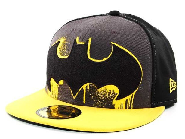 Batman graffiti style logo New Era fitted hat