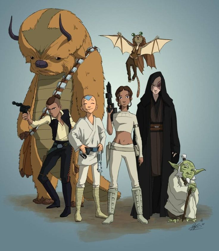Avatar: The Last Airbender mashup with Star Wars,...