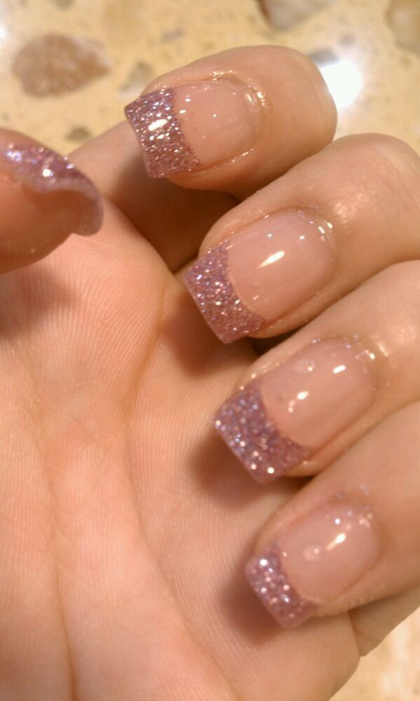 Glitter tips #nails