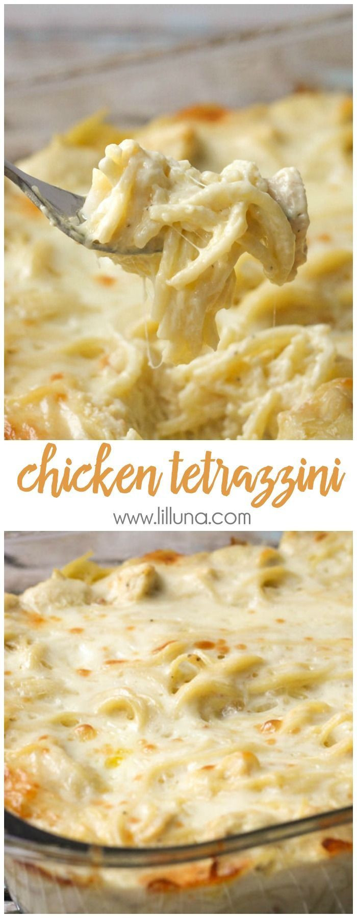 Easy Chicken Tetrazzini Recipe (+VIDEO) | Lil' Lun...