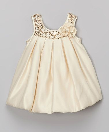 Another great find on #zulily! Champagne Sequin Bu...