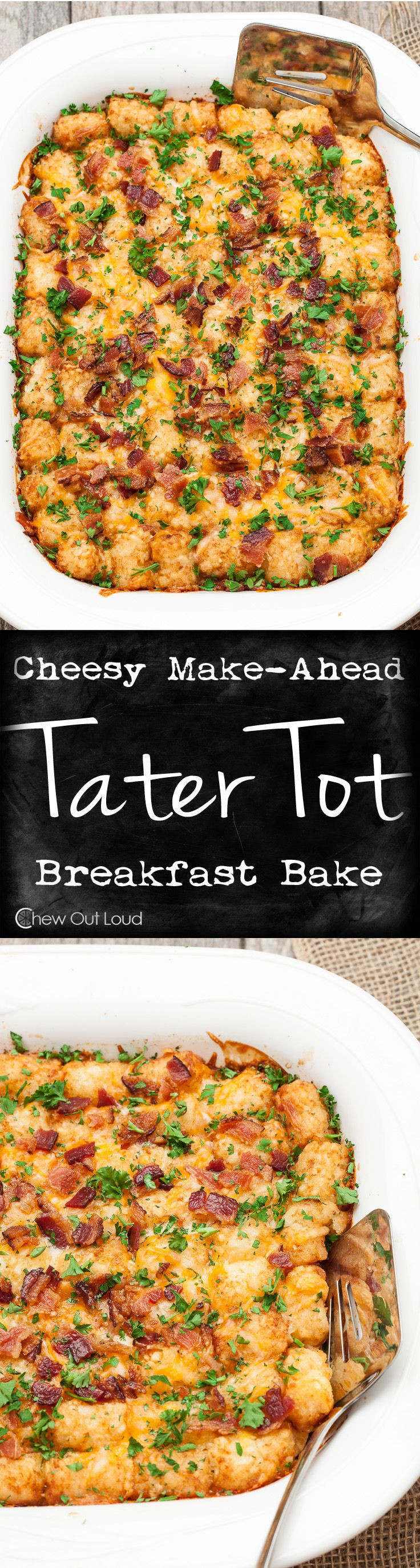 Cheesy Tater Tot Breakfast Casserole - Chew Out Lo...