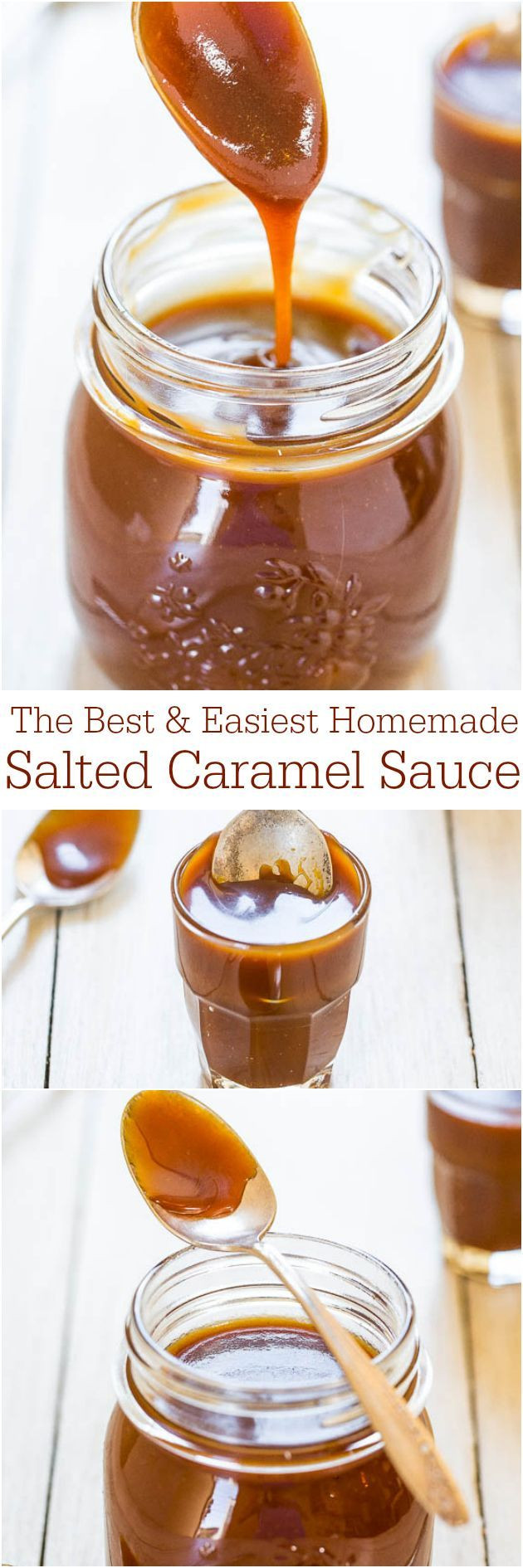 The BEST Salted Caramel Sauce (So Easy!) - Averie...