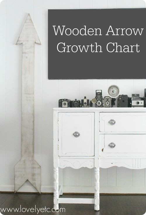 Giant Wooden Arrow Growth Chart - Lovely Etc.