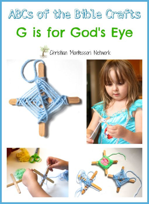 G is for God's Eye Craft - Christian Montessori Ne...
