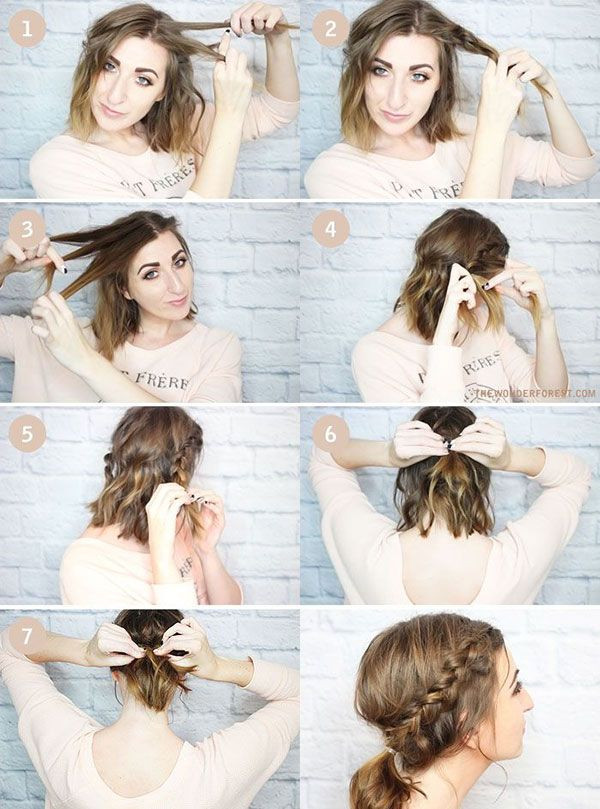 15 Cute and Easy Hairstyle Tutorials For Medium-Le...