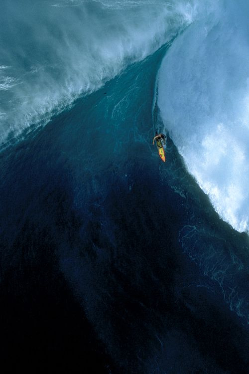 Big wave with surfer