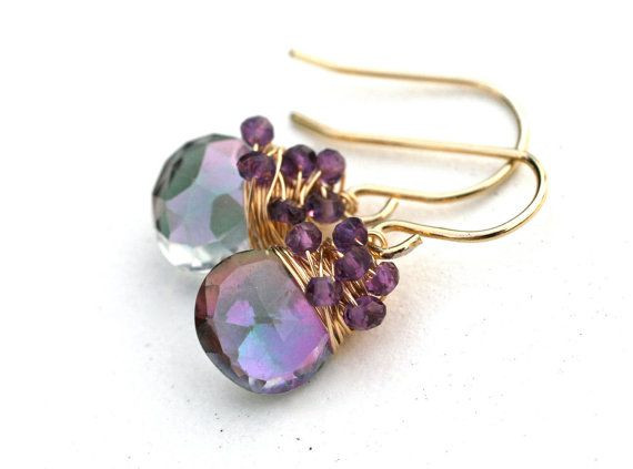Earrings.  Simple to make and pretty.  Finding is...