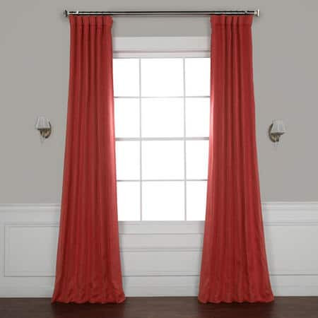 Cardinal Faux Linen Blackout Curtain