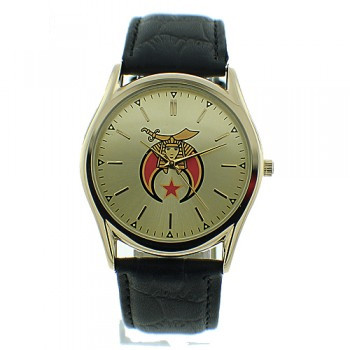 Masonic Shriner Watches on sale - Gold Face Black...