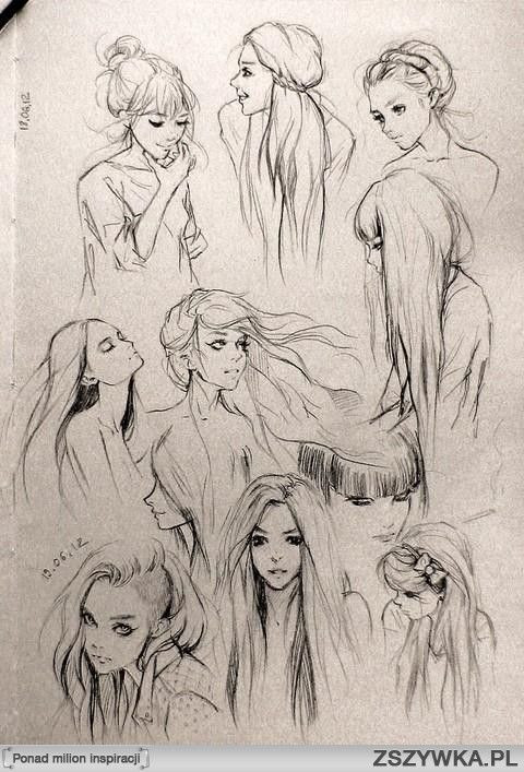 Hairstyles and expressions to master in drawing