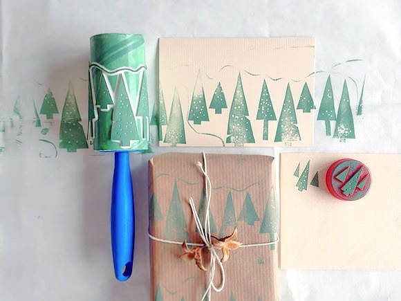 Make Holiday Cards And Gift Wrap Using DIY Stamps...