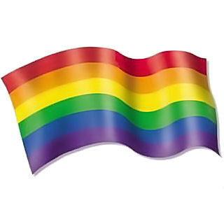 Rainbow Pride LGBT Gay and Lesbian - Wave Gay Flag...