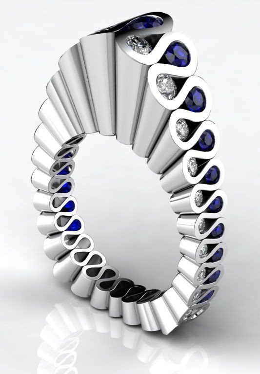 "Fluted" ring by Erik Stewart | 2011 Niche Winner....