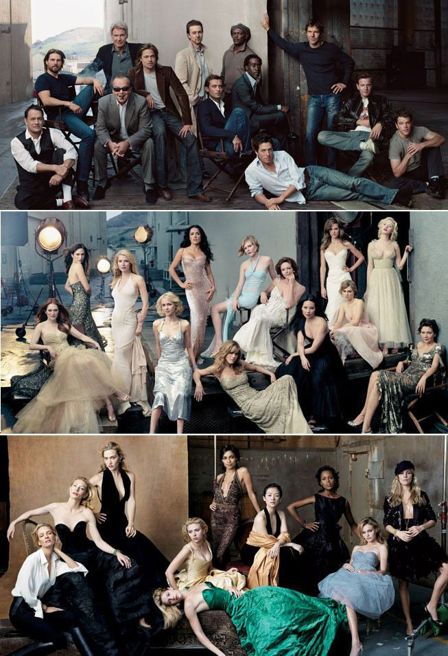 Vanity Fair Group Shots by Annie Leibovitz ⋆ Ruffl...