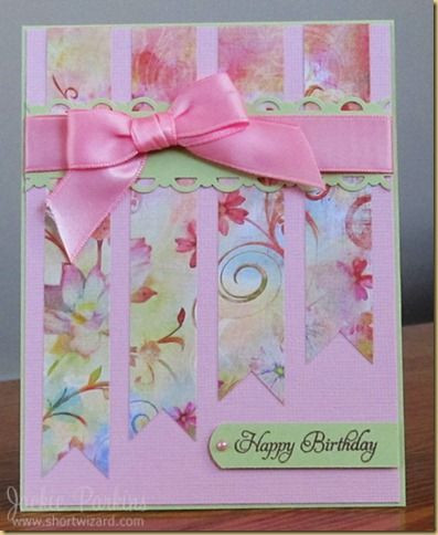 handmade birthday card ... pinks! ... perfectly kn...
