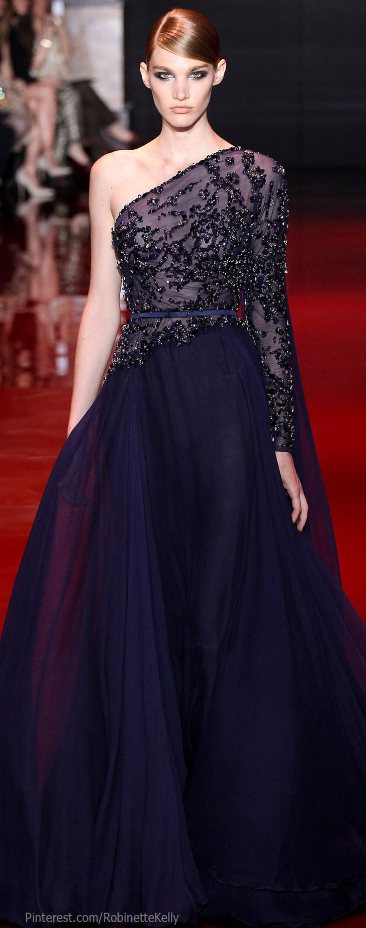 Elie Saab Haute Couture, a dark and mysterious-loo...