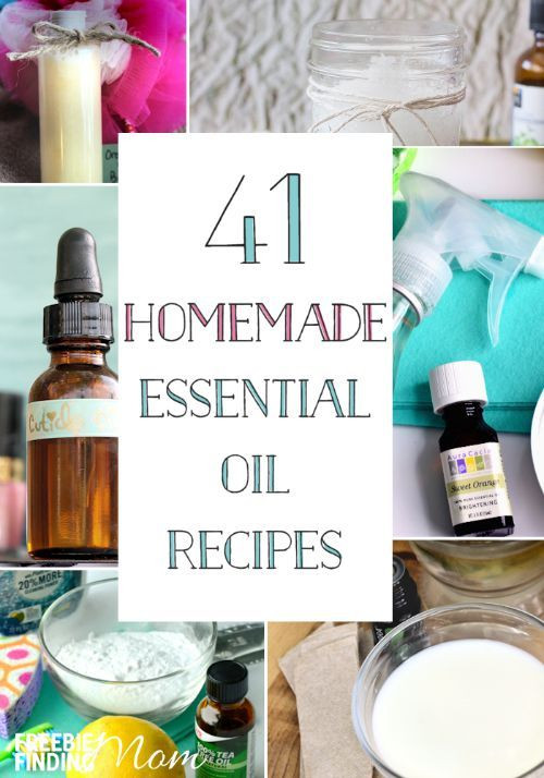 41 Easy Homemade Essential Oil Recipes