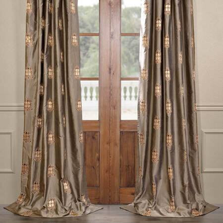 Atherton Embroidered Silk Curtains