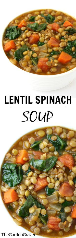 Lentil Spinach Soup (Easy & Vegan!) | The Garden G...