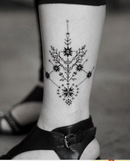 What a beautiful tattoo! The pattern reminds me of...