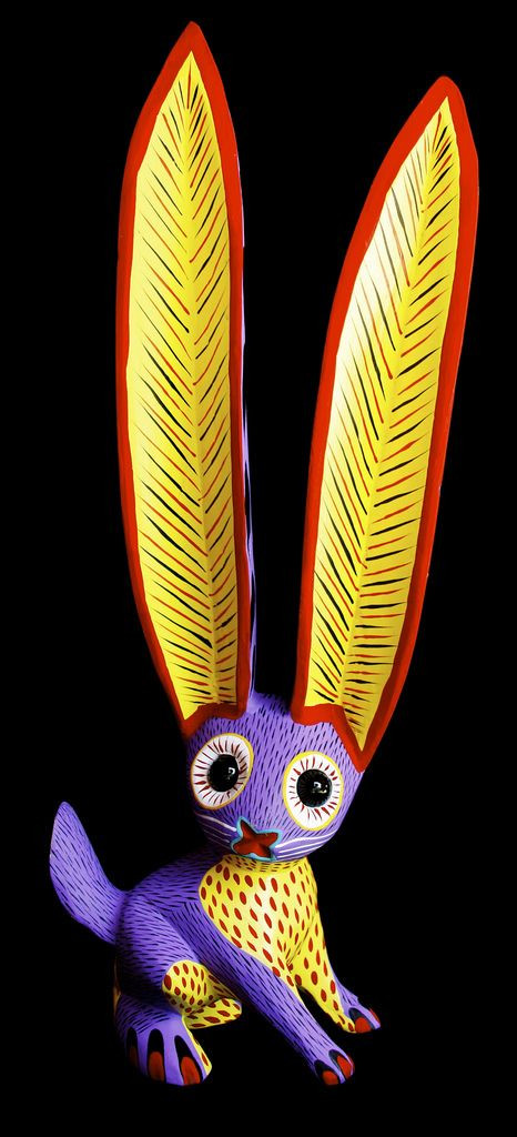 Alebrije: conejo ojos de canica