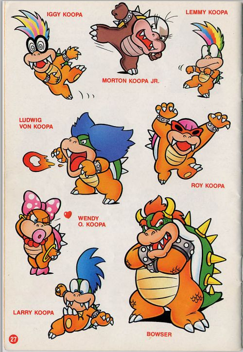 Bowser and the koopalings! So annoying in new supe...