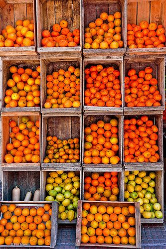 Crates of citrus - Montevideo