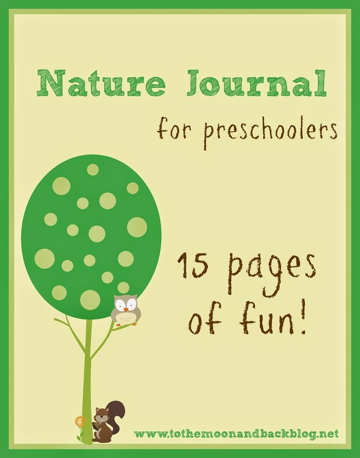 FREE Printable Nature Journal for Preschoolers