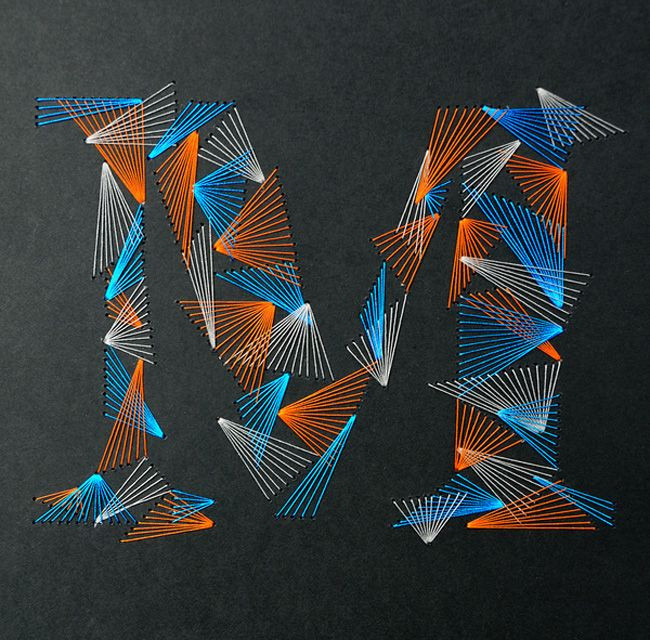 "Amazing weave typography made by French graphic d...