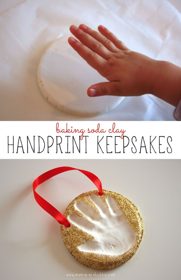 Baking Soda Clay Handprint Keepsakes - Mama.Papa.B...
