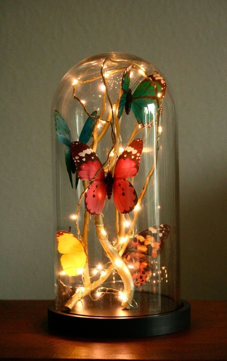 How to make a glass cloche filled with butterflies...