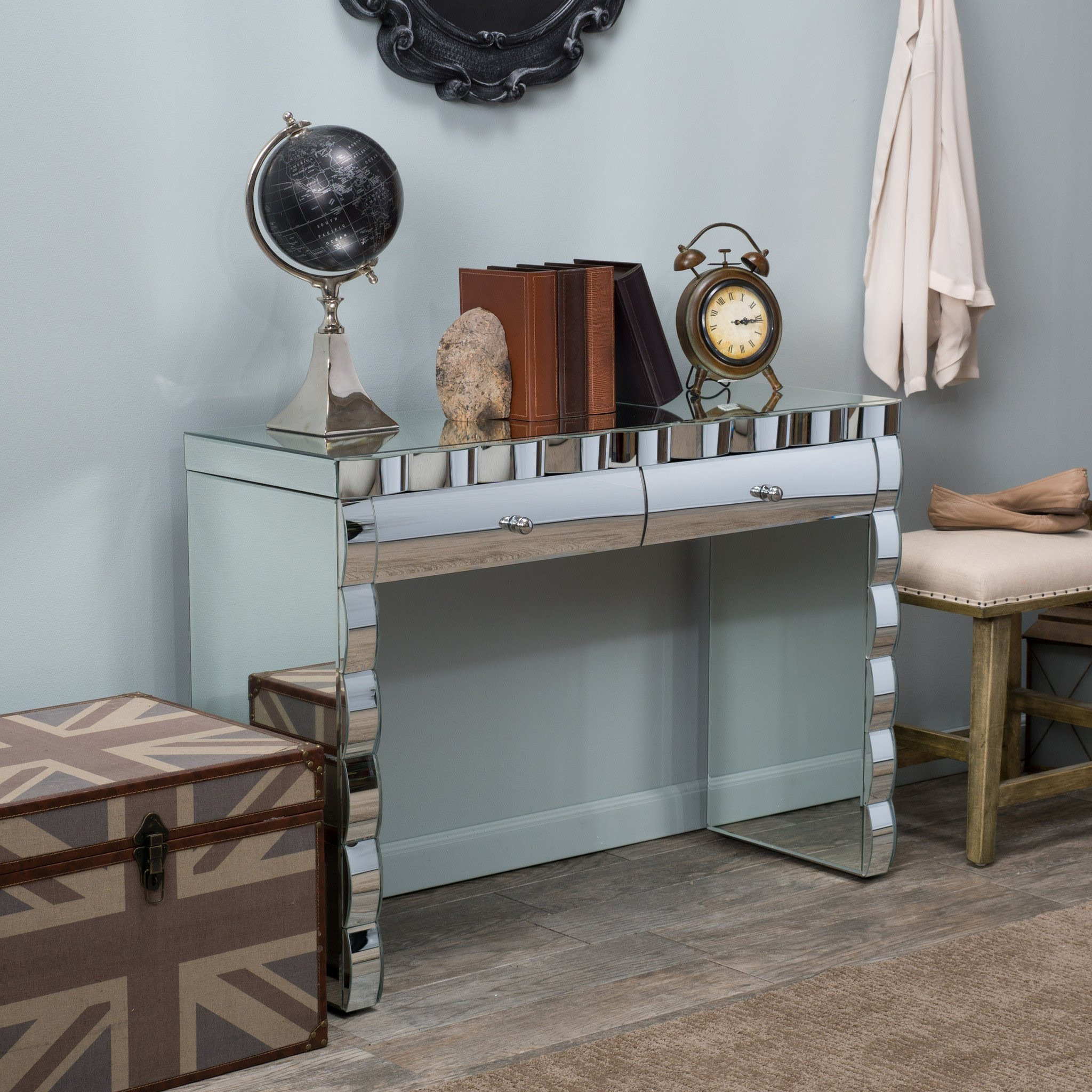 Isadora Mirrored Console Table