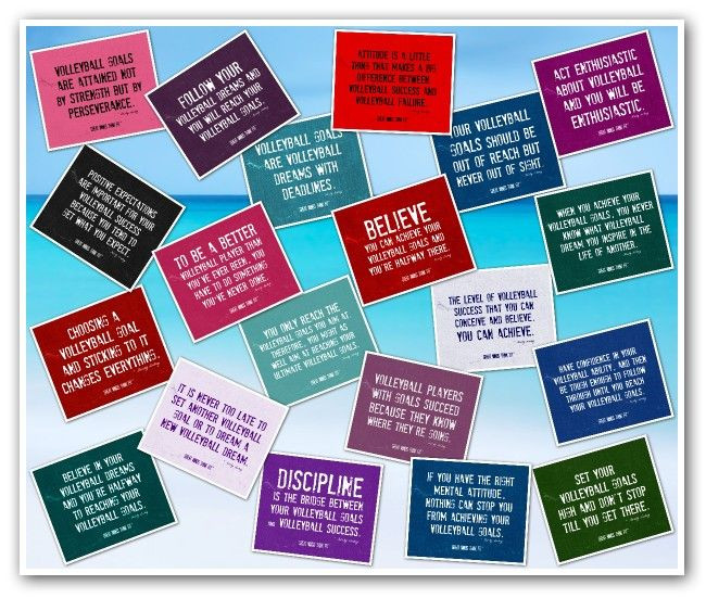 Volleyball Quotes on Posters for Motivation