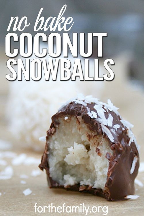 No Bake Coconut Snowballs (GF) - for the family