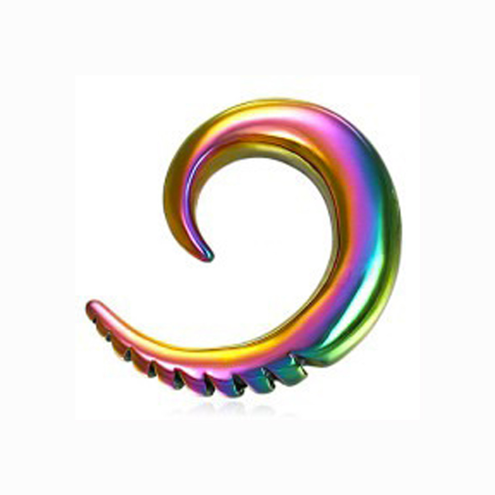 Rainbow Ear Taper Expander w/ Scale Tip Design - L...