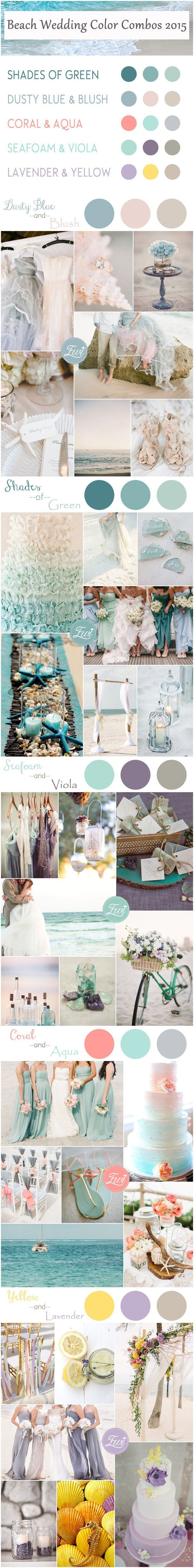 Top 5 Beach Wedding Color Ideas for Summer 2015