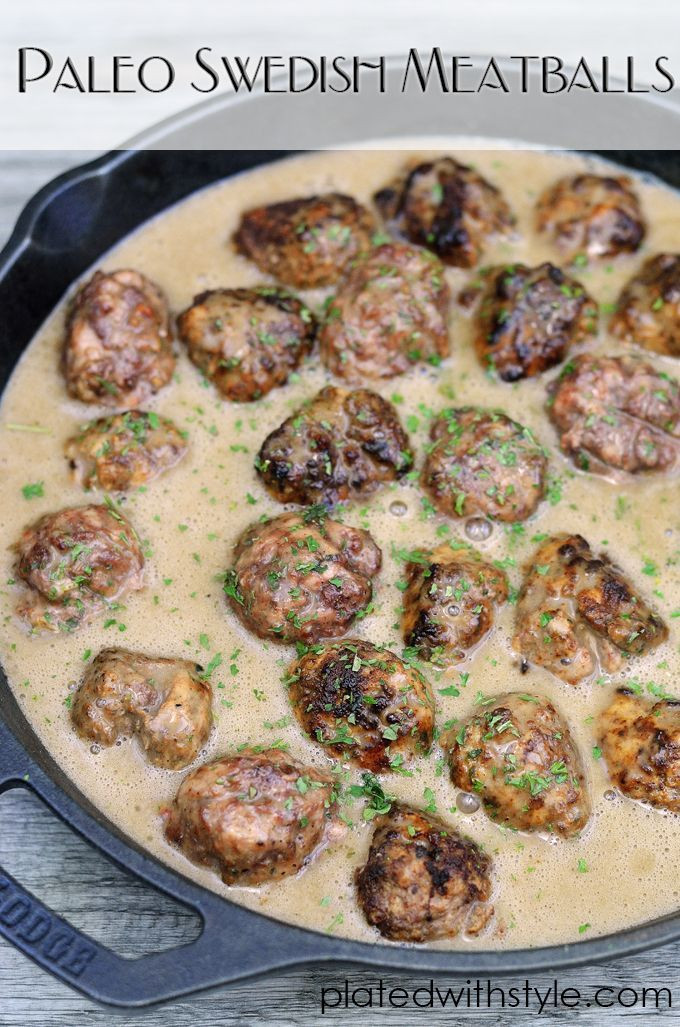 Paleo Swedish Meatballs. Add mushrooms to the sauc...