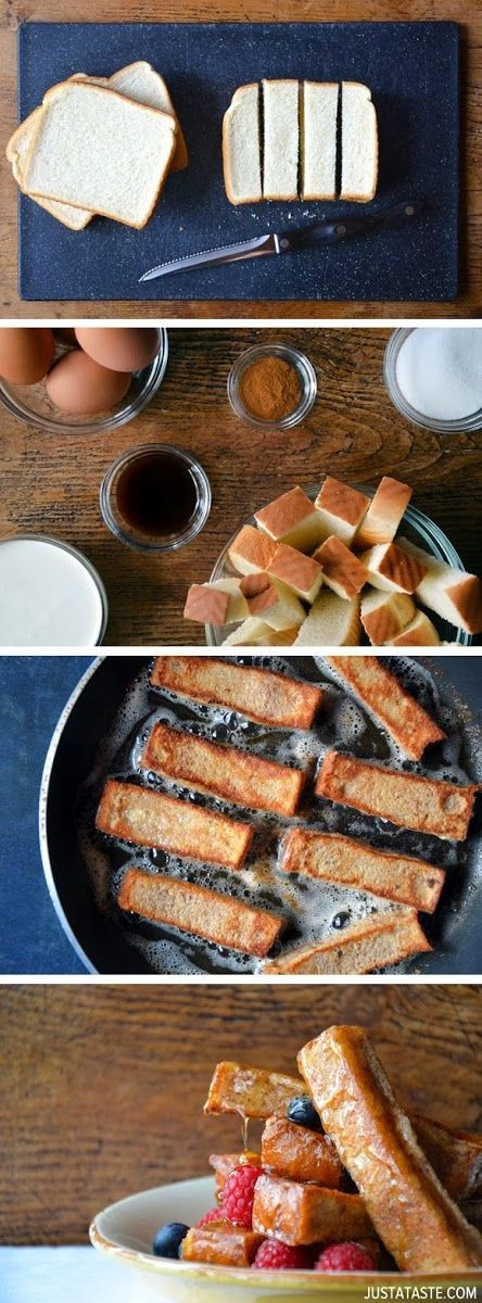 Easy Cinnamon French Toast Sticks | Just a Taste