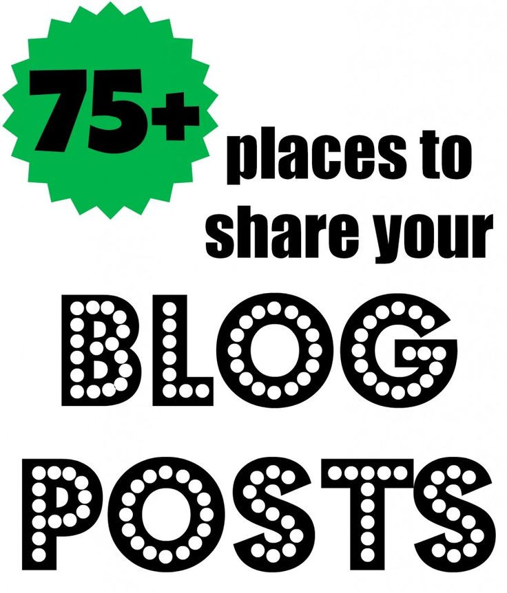 Places To Share Blog Posts