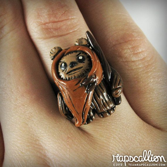 #Ewok Ring omg this is sooo cute. #StarWars <<< Gi...